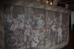 Nástěnná závěsná dekorace Francouzská figurální tapiserie