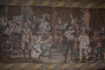 Nástěnná závěsná dekorace Francouzská figurální tapiserie