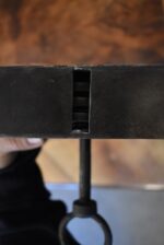 Barokní krabicový pokladnicový zámek z 2. poloviny 18. století s diskovým mechanismem