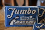 Originální neotevřené balení prvorepublikového čistícího prášku Jumbo z období okolo roku 1940.
