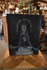 Starožitná votivní malba Madonna del Sangue di Re, olej na plátně, 1. pol. 19. století.