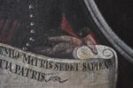 Starožitná votivní malba Madonna del Sangue di Re, olej na plátně, 1. pol. 19. století.