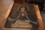 Starožitná votivní malba Madonna del Sangue di Re, olej na plátně, 1. pol. 19. století.