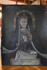 Starožitná votivní malba Madonna del Sangue di Re, olej na plátně, 1. pol. 19. století.