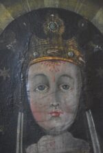 Starožitná votivní malba Madonna del Sangue di Re, olej na plátně, 1. pol. 19. století.