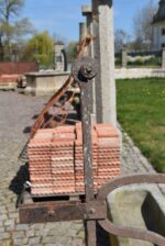 Starožitné kované secesní plotové dílce nebo okenní mříže ze začátku 20. století, 4 kusy.