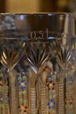 Starožitný pamětní pivní půllitr s cínovým víčkem a nápisem Zur Erinnerung