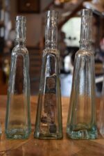 Kolekce 5 starožitných lahví Mentolová francovka Herkules Werke Bauschowitz