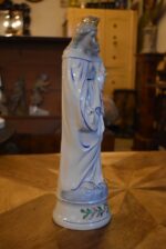 Ručně malovaná porcelánová Madona s Ježíškem na měsíčním srpku