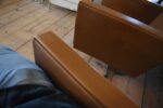 Párová otočná retro křesla DEHOR Lom u Mostu ze 60.–70. let socialistického designu