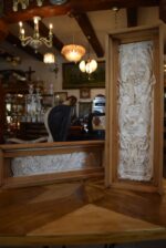 Vzácné starožitné sádrové štukatérské vlysy signované T. J. Kolar 1878 v původních pouzdrech
