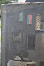 Starožitná olejomalba Mladá čtenářka z roku 1920, připsáno Jaroslavu Malinskému.