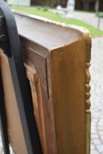Starožitný barokní obraz Svatá rodina s šerosvitem, olej na plátně, 17.–18. stol.