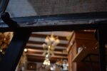 Unikátní obraz Hotel Waldek Plzeň s rakousko-uherskou orlicí z cigarových pásků okolo roku 1900.