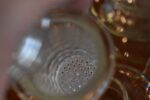 Starožitný čajový servis Jenaer Glas Tefla Jena Therm z žáruvzdorného borosilikátového skla.