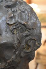 Bronzová busta Michelangelo od Karla Dvořáka, signováno K. Dvořák, vrcholné dílo 1942.