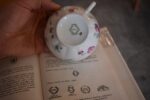 Starožitný porcelánový servis O.&E.G. Royal Austria s květinovým dekorem pro 4 osoby.