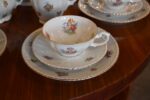 Starožitný porcelánový servis Dürrbeck & Ruckdäschel Weißenstadt pro 6 osob z okolo 1930.