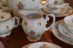 Starožitný porcelánový servis Dürrbeck & Ruckdäschel Weißenstadt pro 6 osob z okolo 1930.