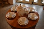 Starožitný porcelánový servis Dürrbeck & Ruckdäschel Weißenstadt pro 6 osob z okolo 1930.