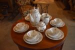 Starožitný porcelánový servis Dürrbeck & Ruckdäschel Weißenstadt pro 6 osob z okolo 1930.