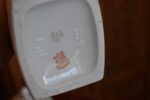 Starožitná porcelánová kořenková souprava s hodinami Gebrüder Benedikt Dvory.