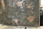 Unikátní barokní měděná krbová zástěna s datací 1781 a svatebním výjevem.