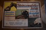 Starožitný reklamní plakát Steinzeugfuttertröge z Mährisch Rothwasser.