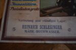Starožitný reklamní plakát Steinzeugfuttertröge z Mährisch Rothwasser.